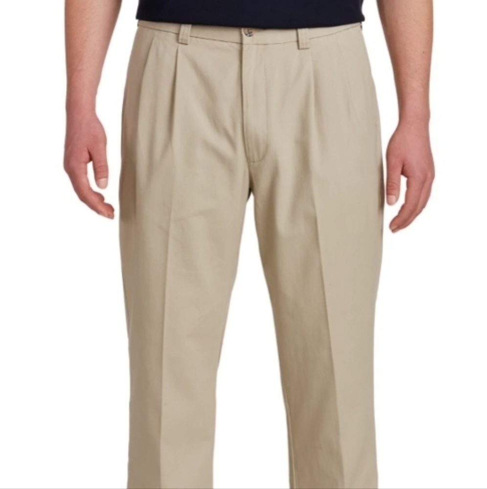 Harbor Bay Waist-Relaxer Pleated Pants
